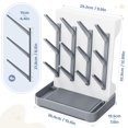 thumbnail image 2 of Organizador secador para biberones Dayacoco, gris, libre de BPA, 2 of 7