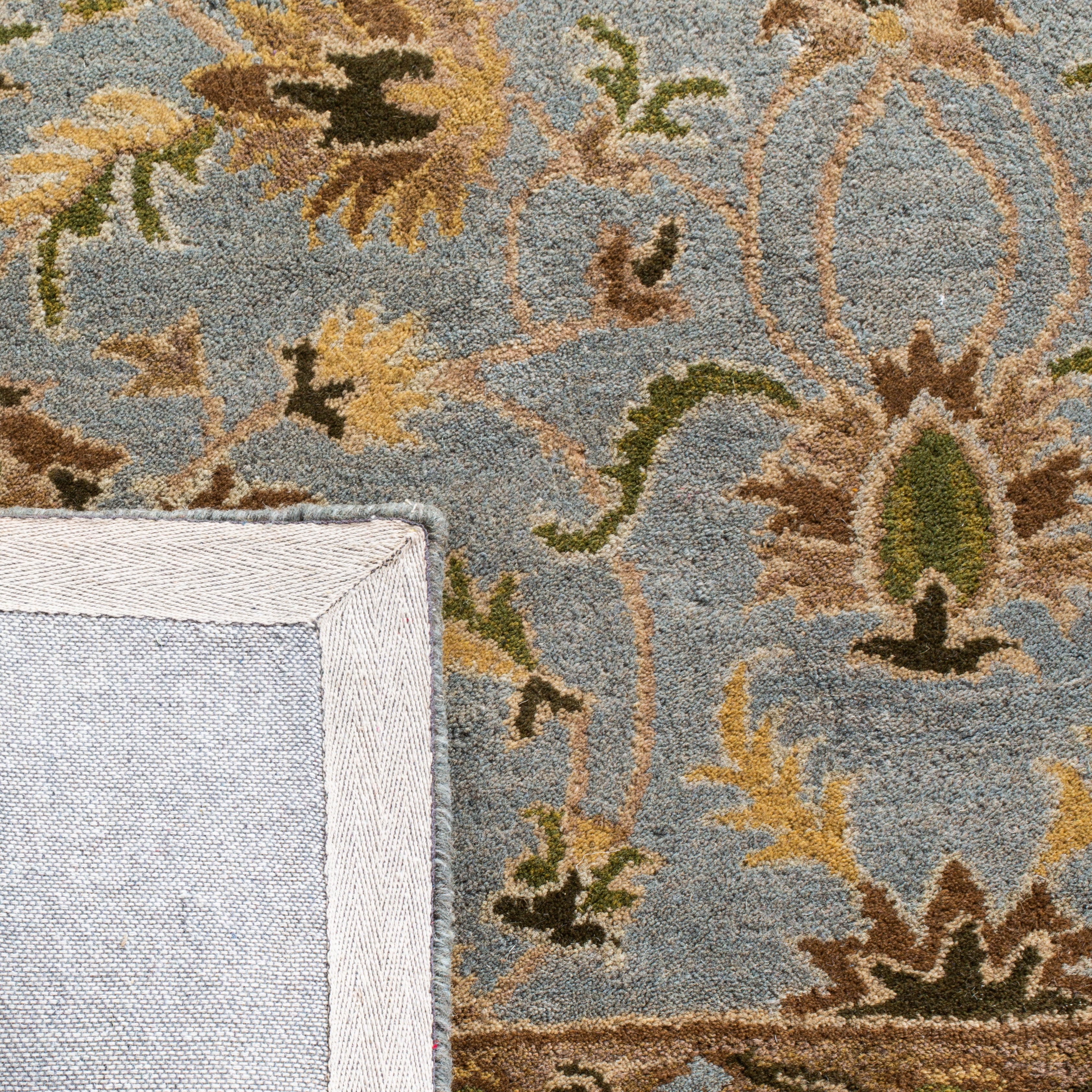 Safavieh Heritage Bruce Oriental Area Rug, Light Blue/Beige, 10' x 10' Round