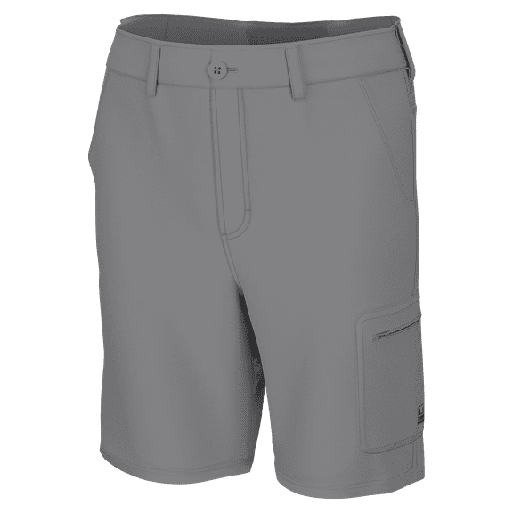 HUK Performance Fishing Nxtlvl 10.5 Short - Mens, Overcast Grey, XL, H2000171-03