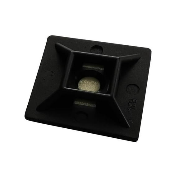 Steel Grip 3004714 1 in. Cable Tie Base Mount, Black - Pack of 5