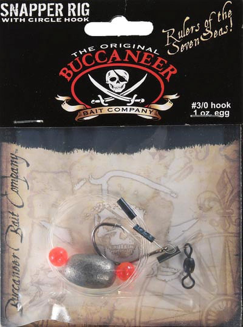 (4 pack) Buccaneer Snapper Rig Fishing Rig 1 oz. – 3/0 Circle Hook
