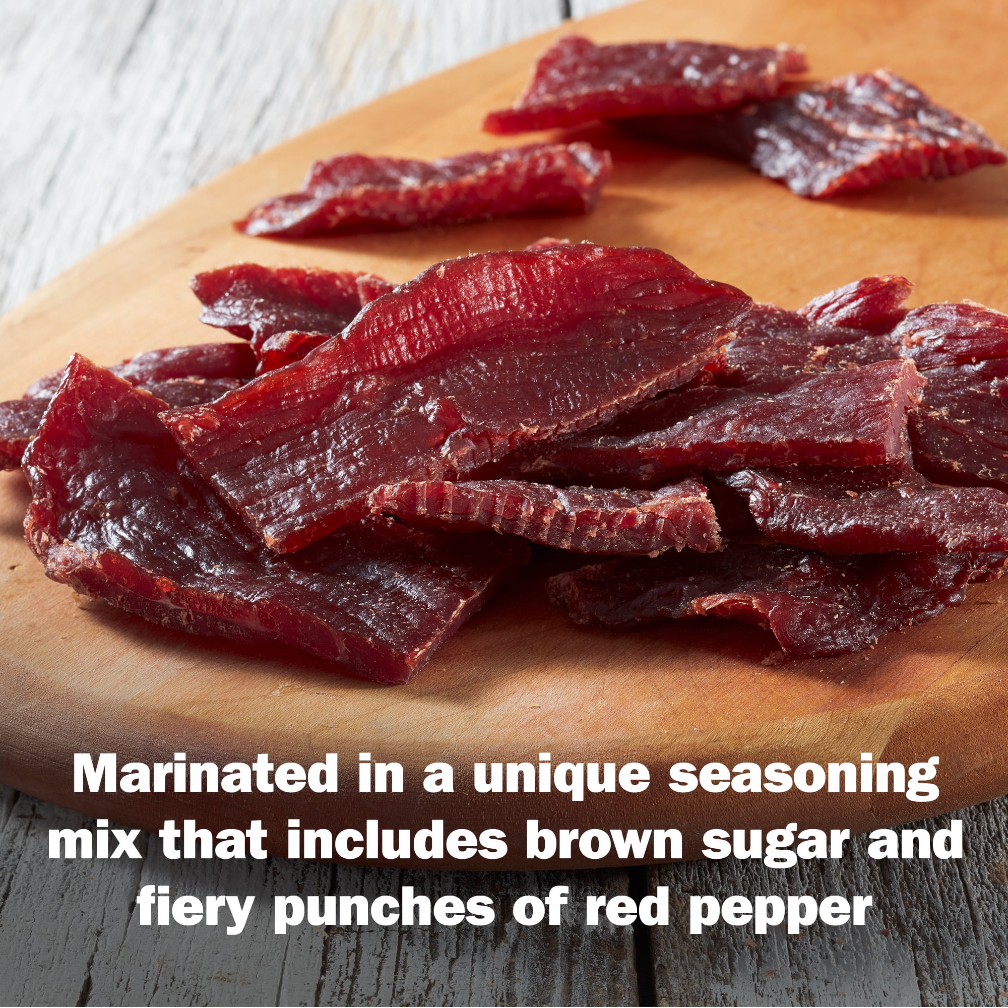 (8 pack) Jack Link’s Beef Jerky, Sweet & Hot, Made with 100% Beef, 9g of Protein per Serving, 5 oz, Resealable Bag