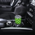 thumbnail image 6 of Green Checke Stainless Steel Insulated Tumbler 20 Oz Coffee Mug Travel Cup Water Bottle With Lid Straw, 6 of 6