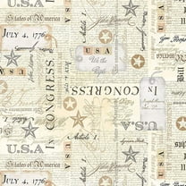 USA Bill of Rights Natural Cotton Fabric