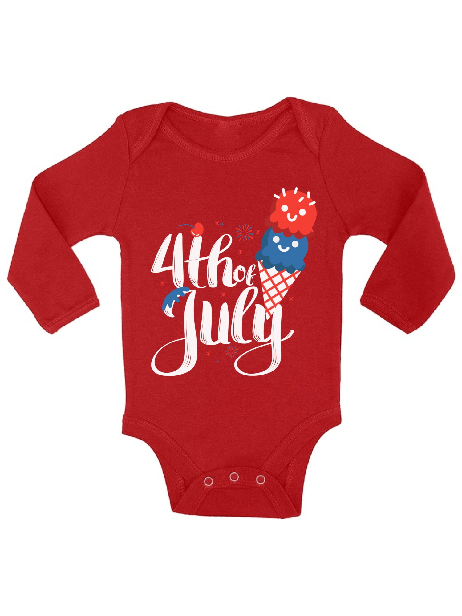All American Girl USA Patriotic 4th July Gift Girls Youth Newborn Infant Rompers