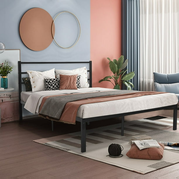 Black Wooden Queen Size Bed Frame Hanaposy