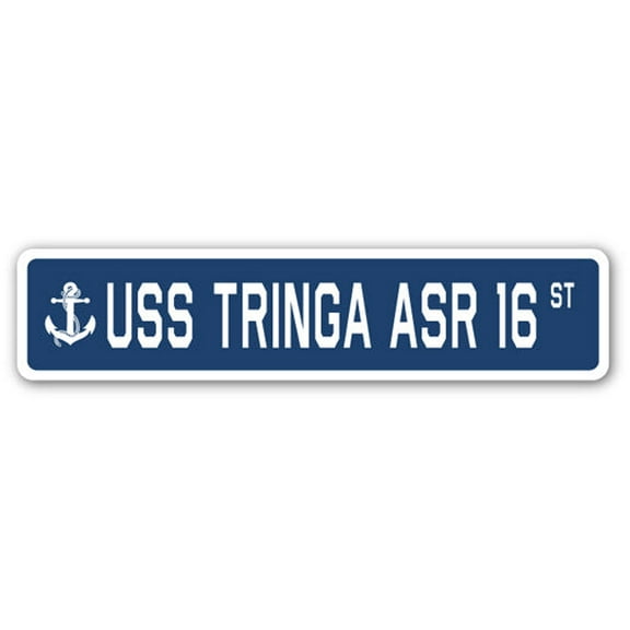 USS TRINGA ASR 16 Street Sign us navy ship veteran sailor gift