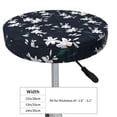 thumbnail image 4 of Daiia Lilies Flowers Stool Covers Round,Round Bar Stool Covers Waterproof Bar Chair Covers Washable Stool Cushion Slipcover for 12-14 Inch Chair-13 inch, 4 of 7