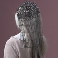 thumbnail image 4 of MasteelfCA Chapeau Chic à Franges Style Délicat Perle pour Femmes Robe de Mariage Formelle, 4 of 8