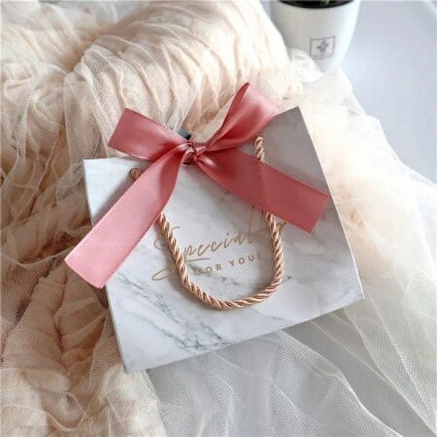 Mini BOLSA DE REGALO de mármol con asa especial para ti, caja de dulces Retro, embalaje de favores de fiesta de cumpleaños, boda, Navidad, invitados, nuevo