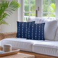 thumbnail image 5 of HomeStock Urban Oasis Throw Pillow for Sofas and Couches, Transitional Style Decorative Pillow for All Living Spaces-Color:Dark Blue, 5 of 10