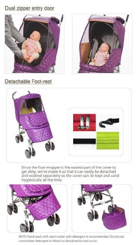 Manito Castle Alpha Stroller Weather Shield (Red)