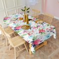 thumbnail image 3 of Pioneer Flower Floral Print Pattern Rectangle Tablecloth 60"x120",Waterproof Polyester Rectangle Table Cloth, Wipeable Spillproof Polyester Tablecloth for Dining, Camping, Indoor and Outdoor, 3 of 6