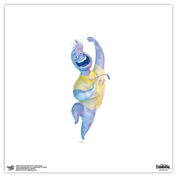 Gallery Pops Disney Elemental - Wade Ripple Wall Art, Unframed Version, 12" x 12"