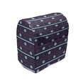 thumbnail image 1 of Navy Blue Stand Mixer Cover, Horizontal Borders with Nautical Elements Marine Rope Anchor and Helm, Kitchen Appliance Organizer Bag Cover with Pockets, 5 Quarts, Red White Dark Blue, by Ambesonne, 1 of 4
