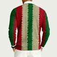 thumbnail image 4 of Homeyce Mens Christmas Sweater Crewneck Ribbed Soft Knitted Sweaters Fall Winter Casual Santa Clause Reindeer Snowflake Sweatshirt Long Sleeve Christmas Pattern Holiday Pullover,Green 4XL, 4 of 6