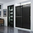 thumbnail image 5 of DreamLine Essence 56-60 in. W x 76 in. H Frameless Smoke Gray Glass Bypass Shower Door in Brushed Nickel, 5 of 10