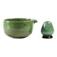 thumbnail image 2 of Cuenco de cerámica para matcha, juego de té matcha japonés, soporte para batidor, ceremonia del té verde con, 2 of 9