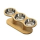 thumbnail image 4 of Comederos elevados para mascotas, comederos para gatos, bebederos portátiles, comederos elevados para gatos cuenco de plata, 4 of 9