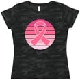 thumbnail image 3 of Inktastic Breast Cancer Pink Ribbon Retro Women's T-Shirt, 3 of 5