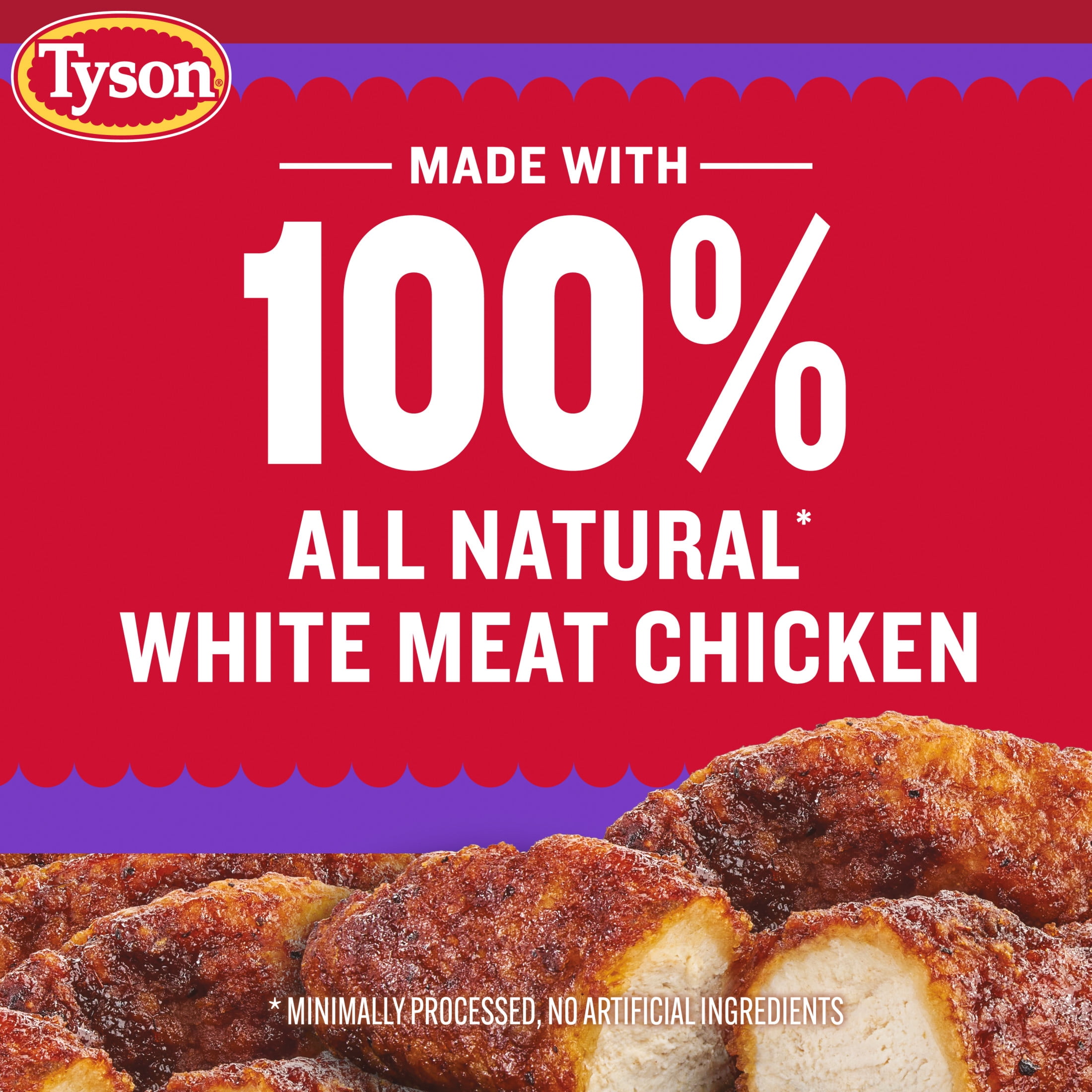 Tyson Honey BBQ Flavored Chicken Strips, 25 oz (Frozen, Fully Cooked)
