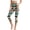 American Tribal Horse Blue Beige, variant on Leopard Print Black Beige Women's Capri Yoga Pants with Pockets High Waisted Legging, Casual Stretch Breathable Yoga Pants with Tummy Control for Workout Running Gym, XS