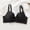 #0345-Black, variant on Lifting Support Push Up Bras for Women, Wireless Fold Over Bralette, Seamless T-Shirt Underwear, Daily Apparel Gift