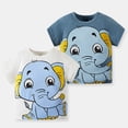 thumbnail image 2 of YUEHUA Little Boy Shirts Boys Tops S oft Breathable Short Sleeve T Shirt for Kids Casual Round Neck Tee Comfortable Everyday Wear for Boys 1 14 Years, Size 9-10 Years, 2 of 3