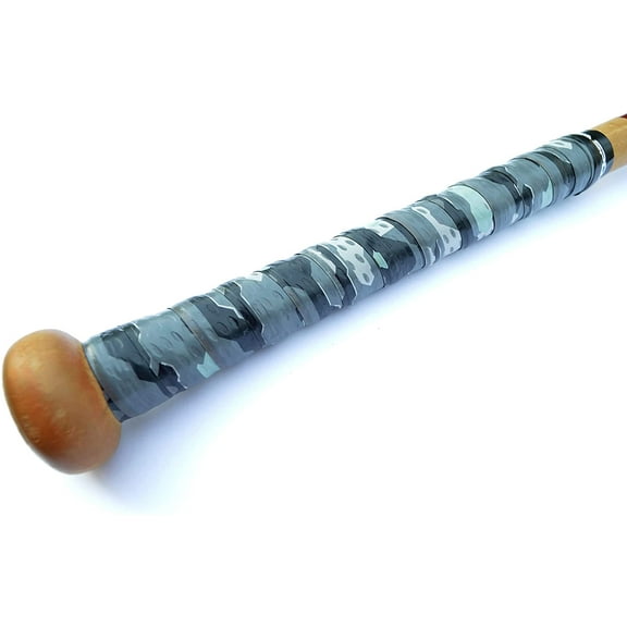 Baseball Bat Grip Tape AMA Sport Grip & Rip Cushioned Softball 1.10mm Grip Tape Gray/Black Camo