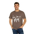 thumbnail image 4 of Due In May Baby Bump Maternity Clothes Unisex Garment-Dyed T-shirt, 4 of 4