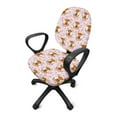 thumbnail image 2 of ZUXONGSY Cow Print Highland Cow Desk Chair Cover 2 Piece Mid Back Chair Covers Exquisite Chair Protector Machine Washable Seat Cushion Split Protectors Home Accessories, 2 of 7