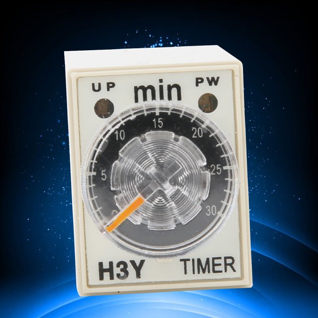 Relé temporizador, H3Y-2 Temporizador de retardo Relé de 8 tiempos Rendimiento potente