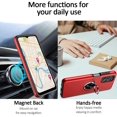 thumbnail image 6 of for Samsung A32 5G Case Silky Soft Touch Heavy Duty Protective Galaxy A32 5G Case with Ring Holder Embedded Kickstand Magnetic Slim Phone Case for Samsung Galaxy A32 5G(Red), 6 of 13