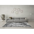thumbnail image 3 of Ahgly Company Indoor Rectangle Abstract Gray Modern Area Rugs, 2' x 5', 3 of 4