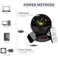 thumbnail image 3 of Night Light Projector, Remote Control Night Lamp, 360 Degre Rotating Star Projector with Timer Auto-Shut Off for Bedroom, Best Gift for Men Women Teens Kids and Friend (Black), 3 of 6
