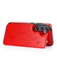 thumbnail image 3 of Dteck Case Compatible with Samsung Galaxy S24 Plus,Magnetic Clasp Leather Wallet with Card Slot Butterfly Embossing Case Flip Kickstand Protective Phone Cover for Galaxy S24+,Red, 3 of 8
