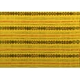 thumbnail image 1 of Ahgly Company Machine Washable Indoor Rectangle Abstract Yellow Modern Area Rugs, 3' x 5', 1 of 4