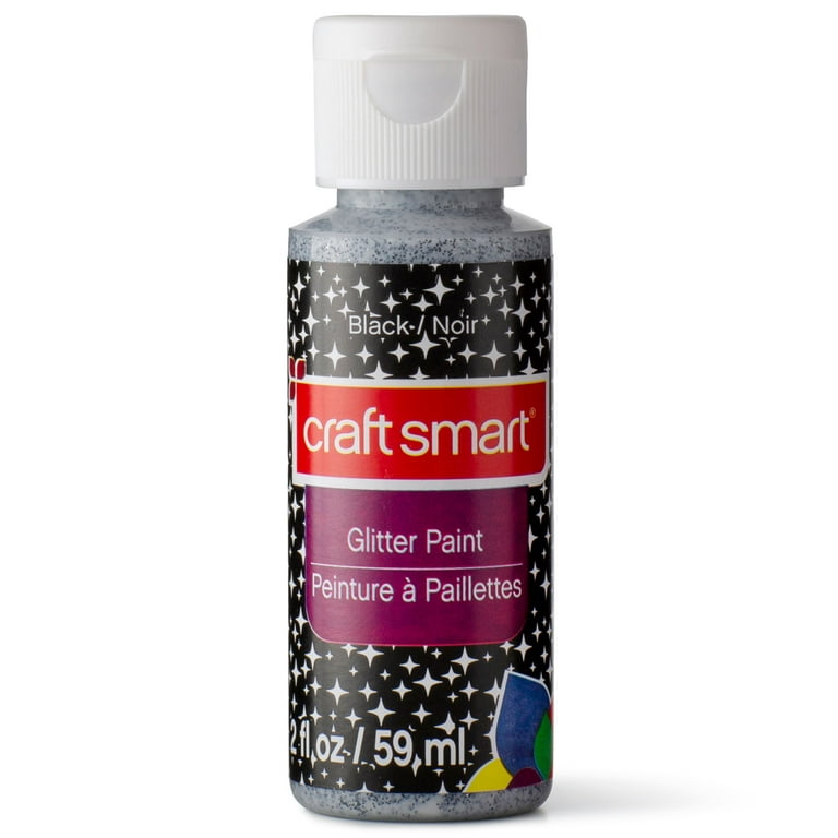 12 Pack: Glitter Paint by Craft Smart, 2oz., Black