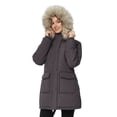 thumbnail image 6 of Ampake Women's Snow Jacket Puffer Coat Winter Padded Parka with Removable Hood Charcoal L, 6 of 13