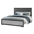 thumbnail image 4 of Global Furniture USA Amelia Solid Wood Gray Black King Bed Set with LED, 4 of 9