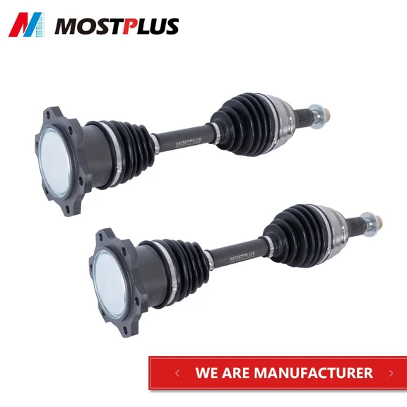 MOSTPLUS Pair Front CV Axle Shafts Set for Chevy Silverado GMC Sierra Yukon 4WD 6-Lug