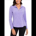 thumbnail image 2 of Sudadera Deportiva de Larga con Cremallera de 1/4 y Protección Solar UPF 50+ para Mujer, de Secado Rápido, para Hacer Ejercicio y Senderismo. Violeta S, 2 of 9
