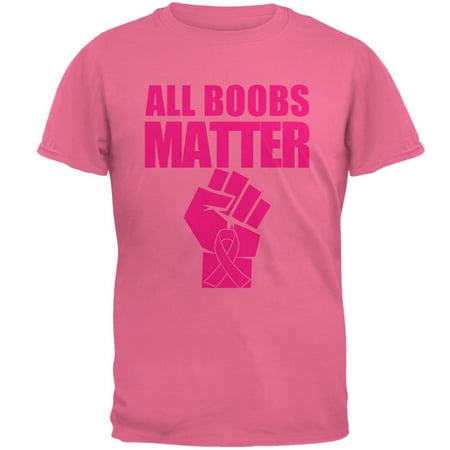 All Boobs Matter Pink Ribbon Mens T Shirt
