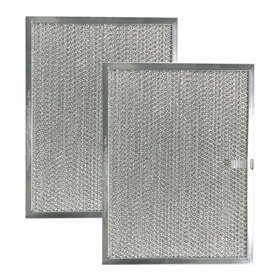 Air Filter Factory Replacement for WB02X3998 GE Aluminum Mesh Grease Filter 2-Pack (Sold without manufacturer warranty)