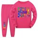 thumbnail image 1 of Pijamas de manga larga BANYUO para niños y niñas ropa de dormir estampado arcoíris Navidad 2023, 1 of 4