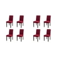 thumbnail image 1 of Wweixi 4pack/lot Stylish Chair Covers For Dining - Transform Dining Room With Ease Durable Cover For Dining wine red 2Set, 1 of 6