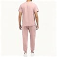 thumbnail image 4 of Garbnen Men and Women Scrub Set Unisex Stretch Zipper Short Sleeve Top and Elastic Waist Pant Nurse Uniforms Set with Pocket, 4 of 5