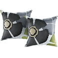 thumbnail image 2 of Modern Contemporary Urban Design Outdoor Patio Balcony Pillow, Multi Color, Fabric, 2 of 2