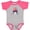 Heather and Hot Pink, variant on Inktastic 4th of July Patriot Shark Boys or Girls Baby Bodysuit