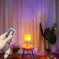 thumbnail image 3 of Cortina de hadas para ventana de dormitorio de Año Nuevo 2025, cadena de luces LED con control remoto, regalo de fiesta de Navidad, decoración navideña para el hogar 2024, 3 of 5